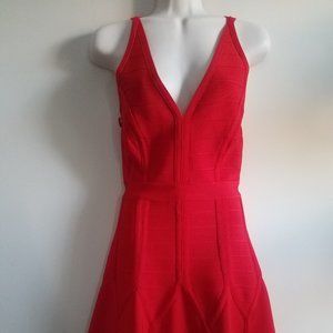 Topshop red tangerine dress Sz 2